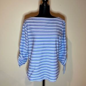 Talbots stripped pullover with adjustable sleeves. Excellent condition, …